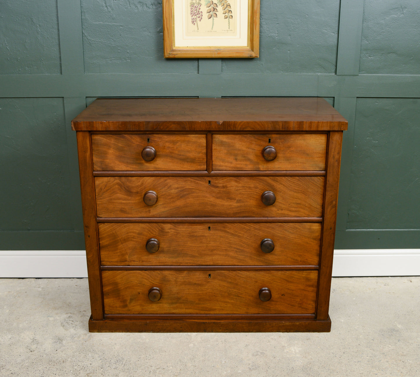 Victorian Mahogany Chest of Drawers - 2 Over 3