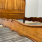 Bed Antique French Style Oak Double Bed Frame Carved Headboard LOT 3711