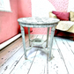 French Labels Decoupaged Table