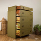 Vintage Upcycled Stag A Range Tallboy Chest of Drawers
