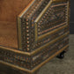 Moroccan Embossed Metal & Leather Sofa