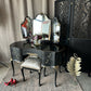 High Gloss Dressing Table Black and Gold Olympus Dressing Table