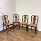 Set Of Four Georgian Style Walnut Dining Chairs