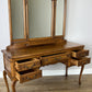 Dressing Table with Mirror Vintage French Louis Oak Vanity Table Makeup LOT 6600