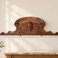 Pediment Antique French Style Oak Carved Decorative Furniture Crest LOT 6540