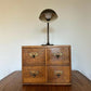 Antique Oak Drawers Haberdashery Index File Cabinet Drawers