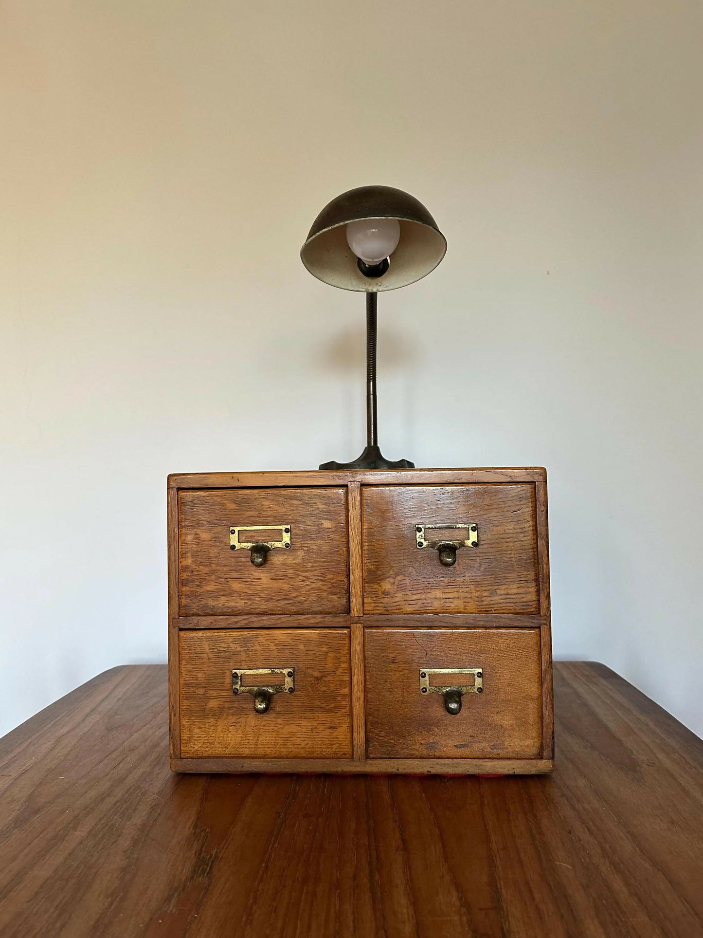 Antique Oak Drawers Haberdashery Index File Cabinet Drawers