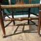 Near Pair of Antique Oak Chairs Having Rush Seats0989