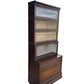 Antique Globe-Wernicke Oak barrister bookcase tall vintage display cabinet