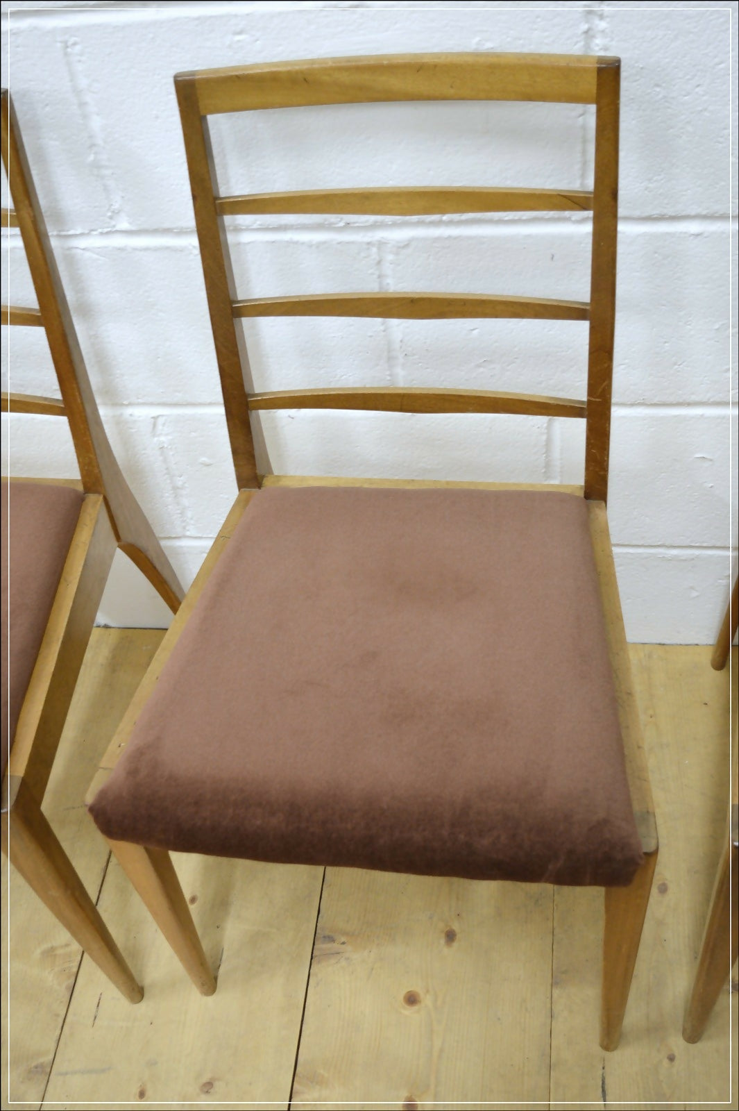 vintage dining chairs X4 teak McIntosh danish mid century DELIVERY