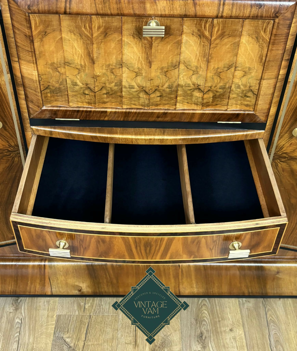 Art Deco cocktail cabinet, drinks bar, "Decometric"