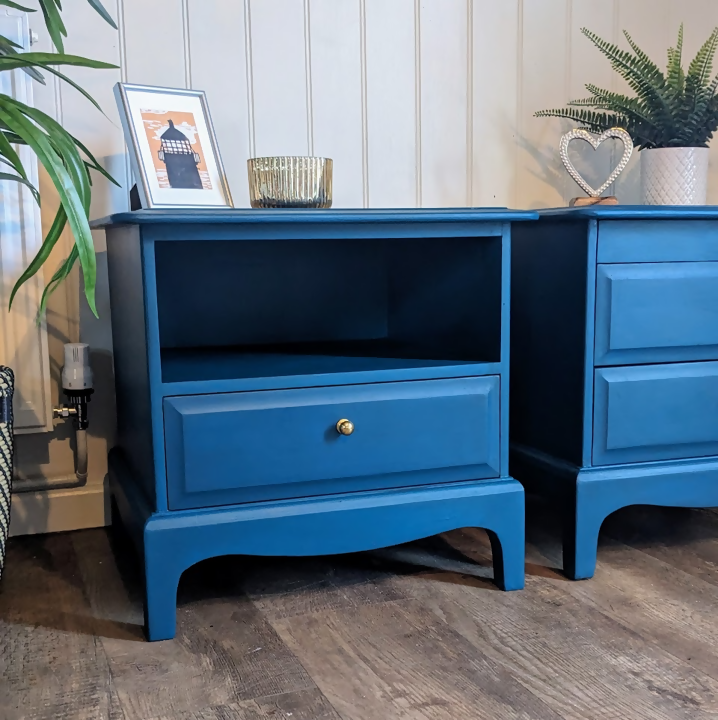 Steel Teal Bedside Table R1002 2