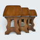 Ercol Nest Of Tables In Golden Dawn Finish Vintage Ercol's Badge FREE Delivery*