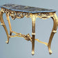 French Rococo Gilt Serpentine Console Table