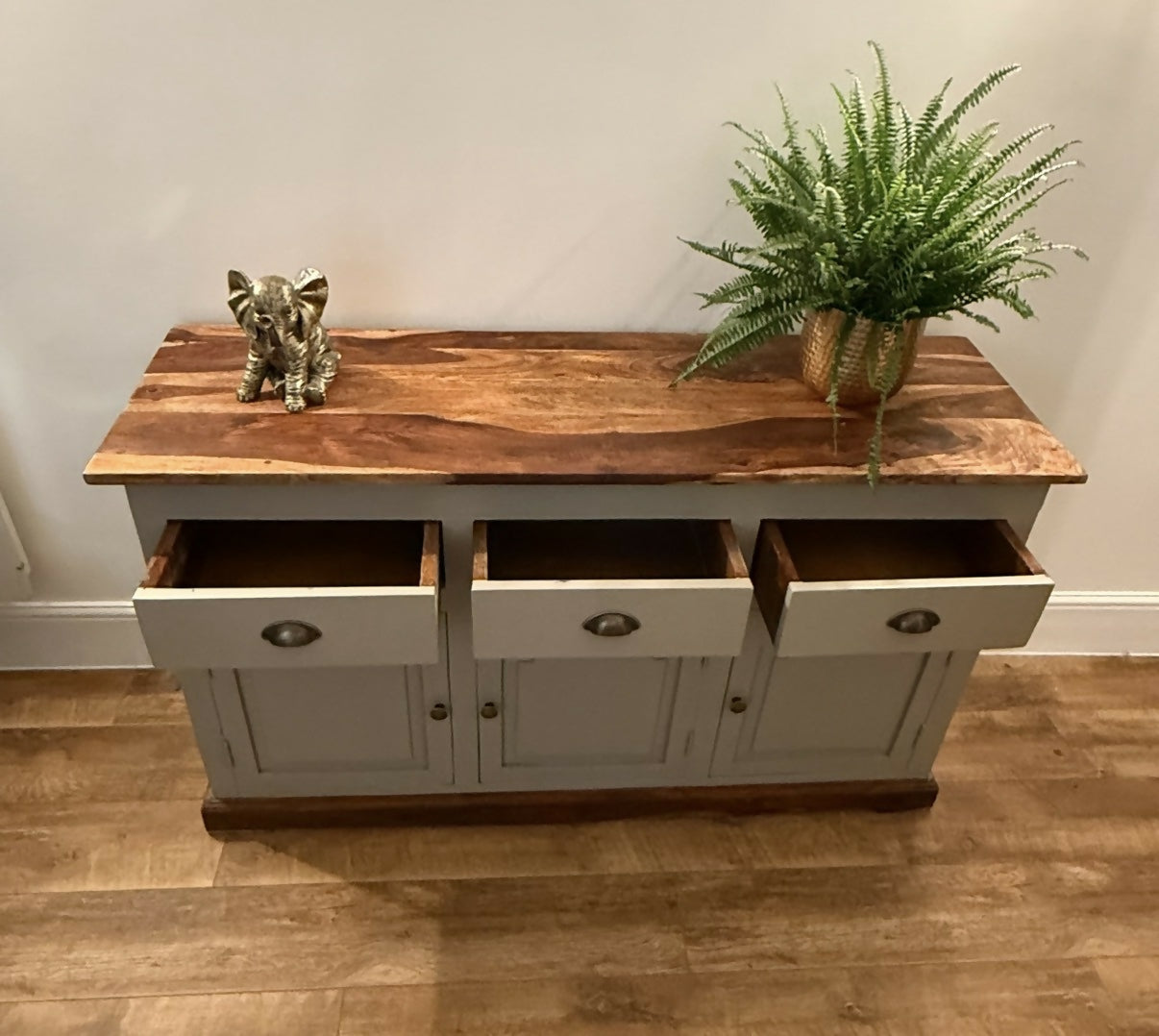 Large mango wood sideboard