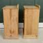 Pair Vintage Pine Bedside Cupboards Tables - Pot Cupboards - SKU 206 207