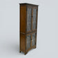 Old Charm Tall Bookcase Display Cabinet 4 Shelves Light Oak FREE UK Delivery*