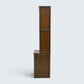 Old Charm Narrow Bookcase 4 Drawers 3 Shelves Light Oak FREE UK* Delivery