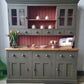 SOLD OUT Solid Vintage Pine Welsh Dresser, Painted Bespoke Dresser, Country Kitchen, Farmhouse, Shop Display, Cafe, Pub