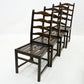 Set of 4 1970s Ercol Ladderback Dining Chairs Dark Finish FREE UK Delivery*. SBR10308/0804E