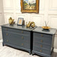 Stag Minstrel - Professionally Sprayed - Chest Of 3 Low Drawers And Bedside