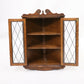 Old Charm Oak Hanging Corner Display Cabinet Tudor Brown #1914 FREE UK Delivery. SBR9573/1909D
