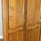 Wardrobe Vintage French Louis XVI Style Oak Four Door Carved Armoire LOT 4979