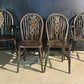 Set 6 Wheel Back Dining Chairs