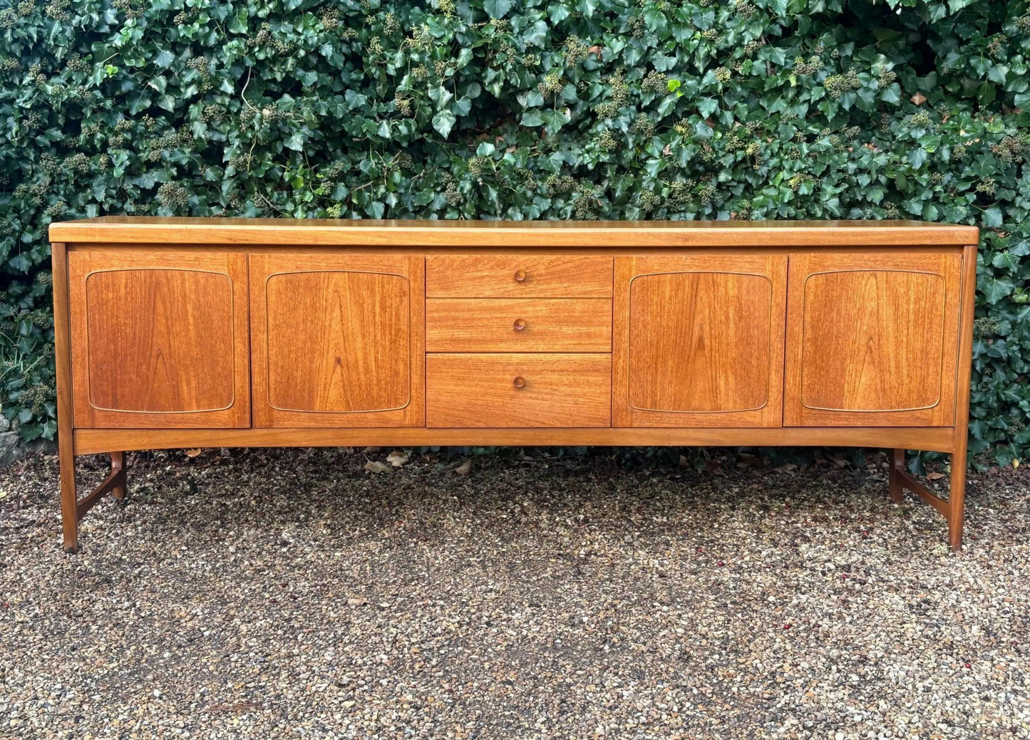 Vintage Mid Century Nathan Squares Teak Sideboard