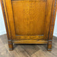 Vintage Oak Hall / Bachelor’s Wardrobe – Compact Single Door Hanging Cupboard