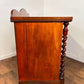 Victorian Scottish Flame Mahogany Pedestal Desk