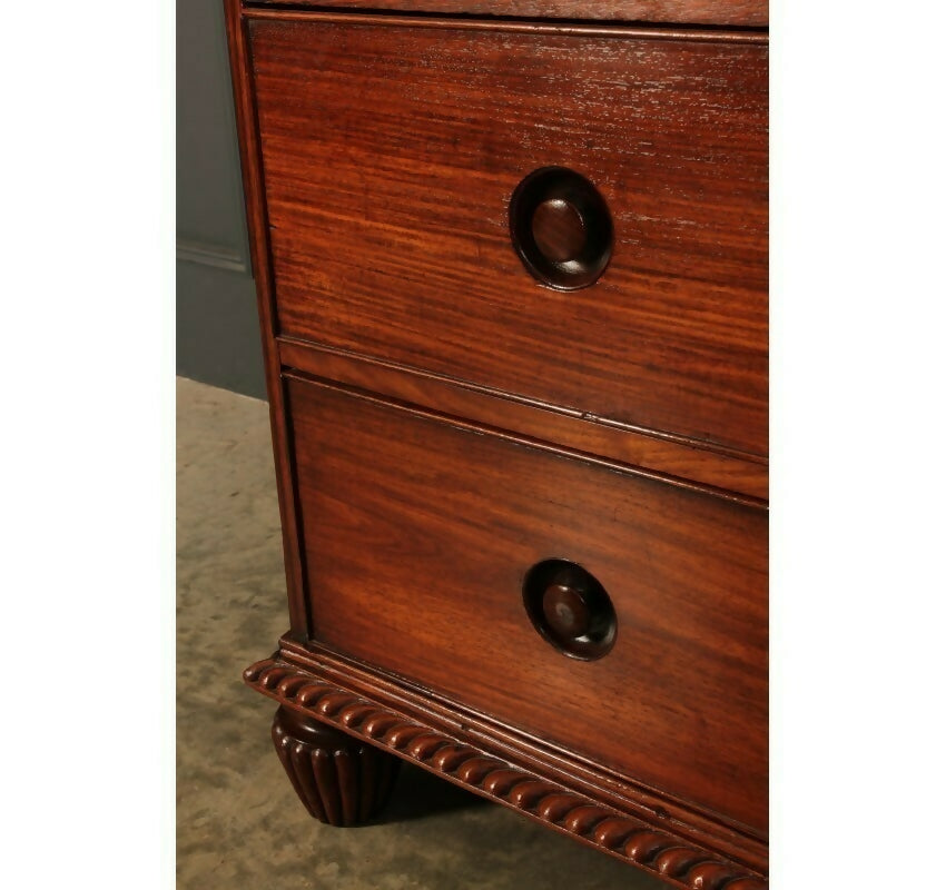 2 Piece Anglo Indian Military Vintage Chest Of Drawers
