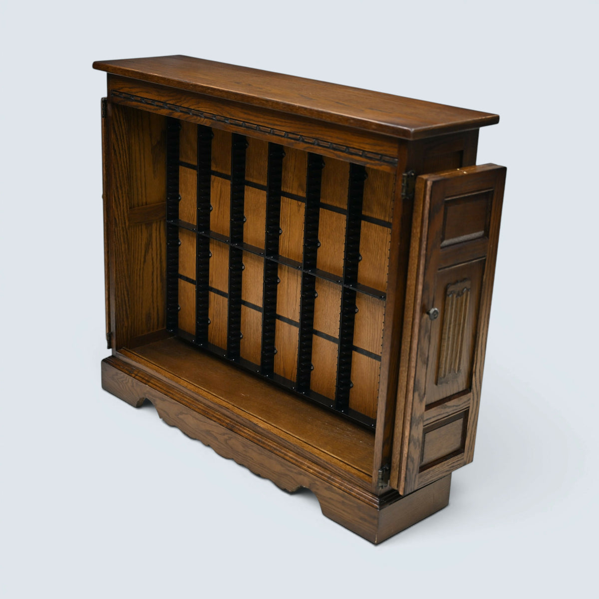 Old Charm CD Storage Cabinet For 238 CDs Light Oak Finish FREE UK Delivery*