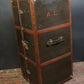 Luxury Antique Wardrobe Trunk by Goyard with Key