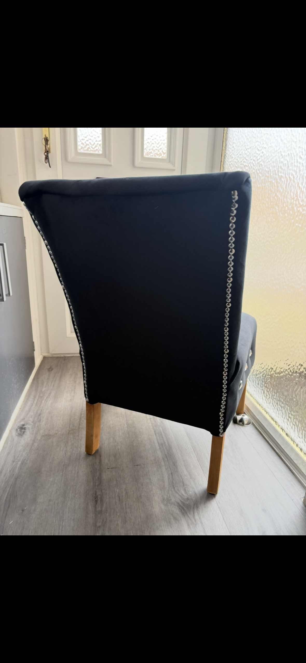 Little Black Boudoir Chair