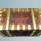 Large Antique Oak Brass Bound Silver or Plate Chest, Trunk