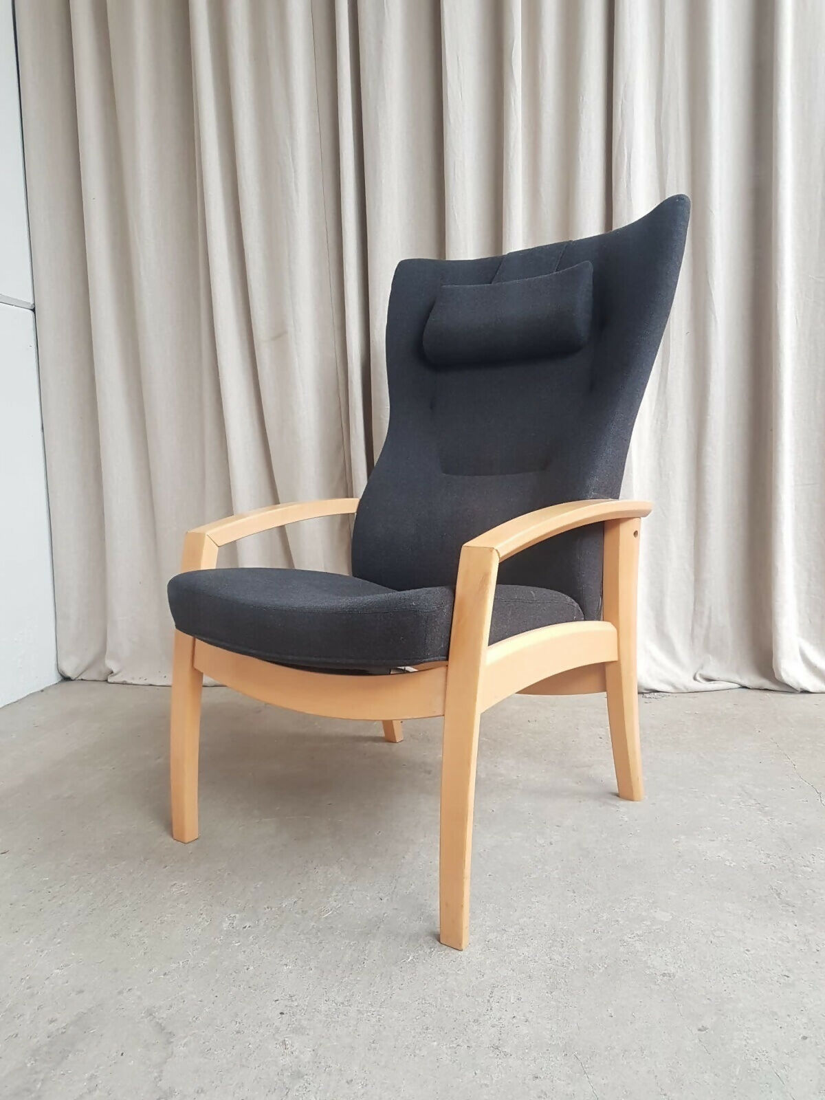 Vintage Mid Century Design Danish Beech Recliner Chair Farstrup Scandi Retro R266