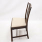 2 Oak Georgian Dining Hall Bedroom Chairs Drop In Seat FREE UK Delivery. SBR9572/1909D