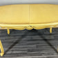 Vintage French Louis XVI Dining Table Set | Shabby Chic Oak Furniture | Includes 6 Upholstered Chairs Carved Detail LOT 4404
