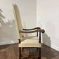 Early 20th Century Oak Framed Hump Back Side Chair