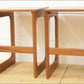 Vintage Bedside Table Set Of 2 Pair McIntosh Teak Mid Century Danish Design