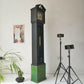 Grandfather Clock- Painted Clock Black Green Copper Patina - Tassel- Furniture