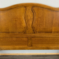 Bed Vintage French Louis XVI Oak Double Bed Frame Carved Headboard LOT 3699