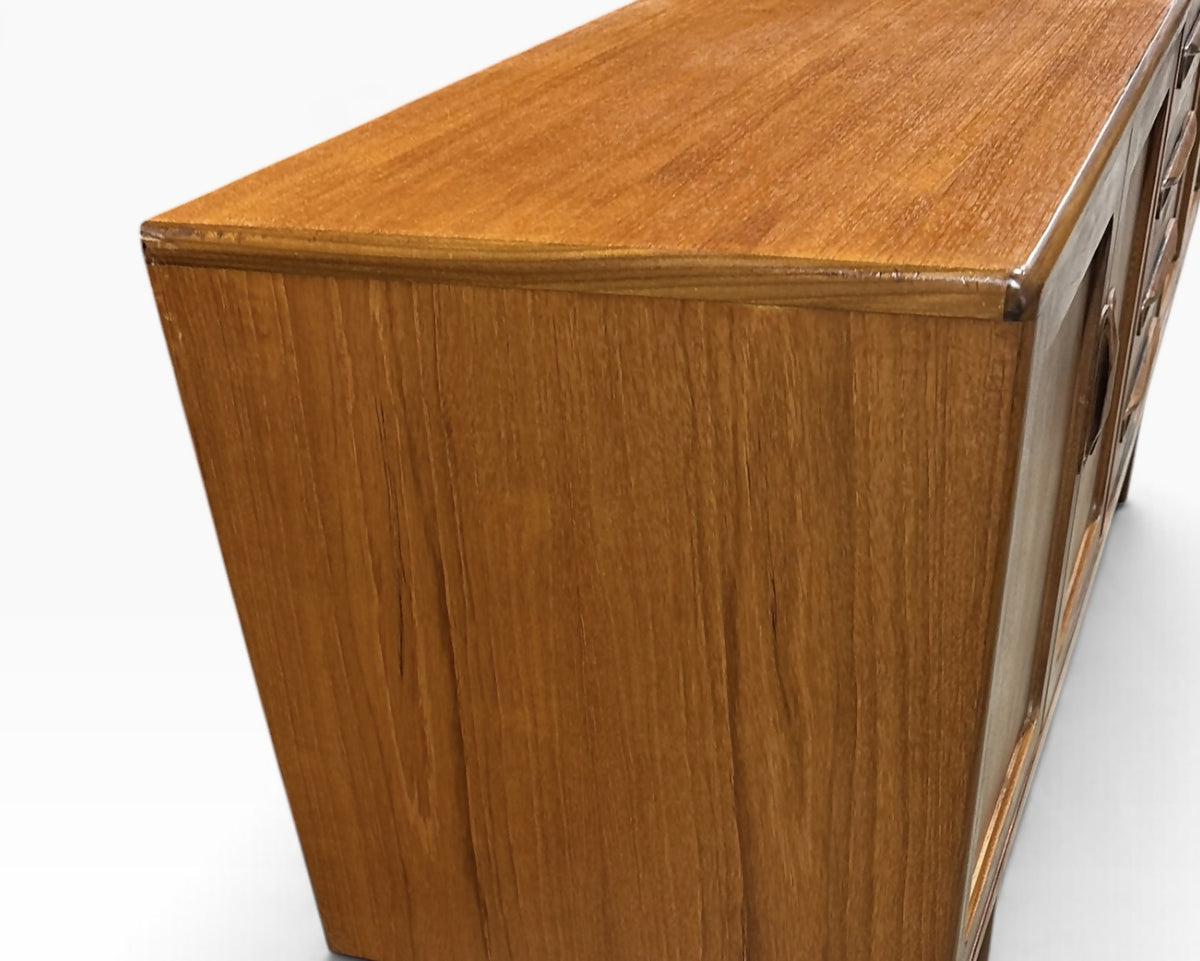 Mid century Teak G Plan longboy sideboard designed by V.B. Wilkins.
