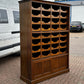 Edwardian Oak Haberdashery Cabinet With 32 Pull Out Drawers. Cupboards Below.