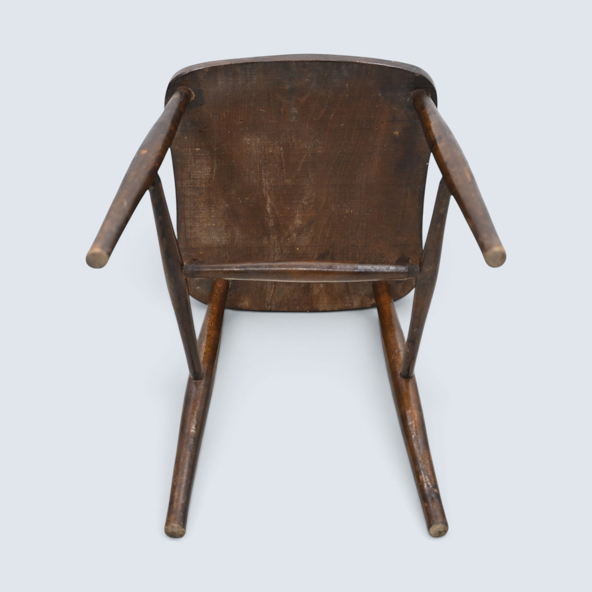 3 Antique Old Pub Style Kitchen Chairs Windsor Bow Back Elm Seats FREE Delivery*