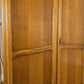Wardrobe Vintage French Louis Oak Two Door Bedroom Storage Armoire LOT 6536