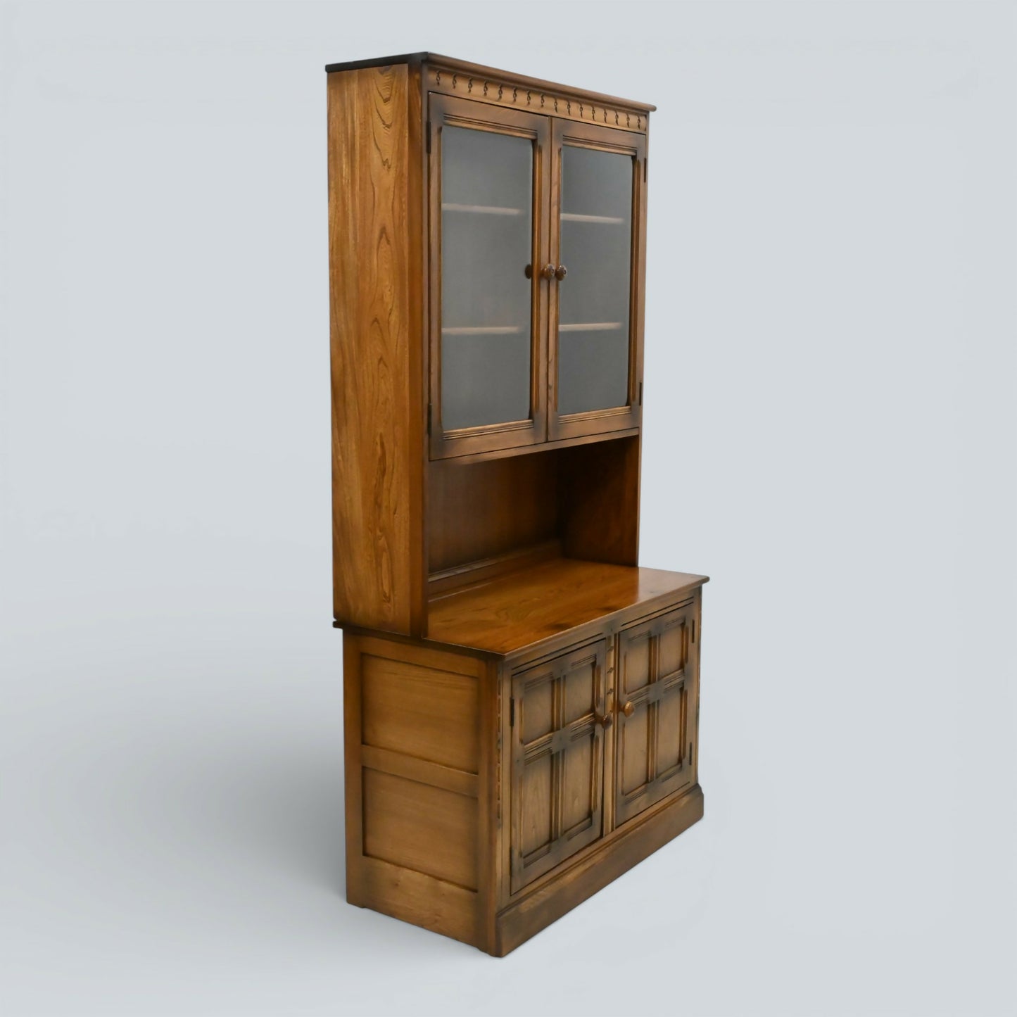 Ercol Mural Wall Unit Display Cabinets Cupboard Golden Dawn FREE UK Delivery