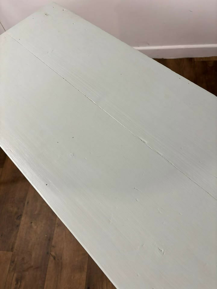 Victorian Blue Painted Pine Chest Of Drawers