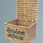 A Large Antique Wicker Log Basket